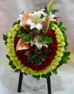 Mixed Floral Wreath - CODE 9136